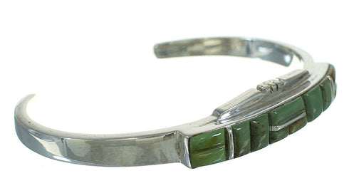 Southwestern Turquoise Sterling Silver Cuff Bracelet AX78281